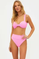 Ribbed High-Waist Bikini Set