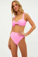 Ribbed High-Waist Bikini Set