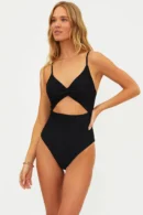 Scalloped Trim High-Waisted Bikini Set