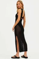 Agentlx Midnight Mesh Maxi Dress