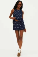 Agentlx Navy Polka Dot Lounge Set