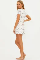 Agentlx Cherry Print Ruffle Lounge Set