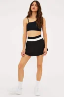 Agentlx Black Pleated Active Skirt