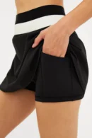 Agentlx Black Pleated Active Skirt