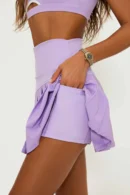 Lilac Pleated Active Skort Set