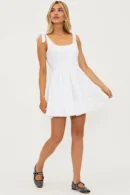 Agentlx Tie-Strap Mini Dress