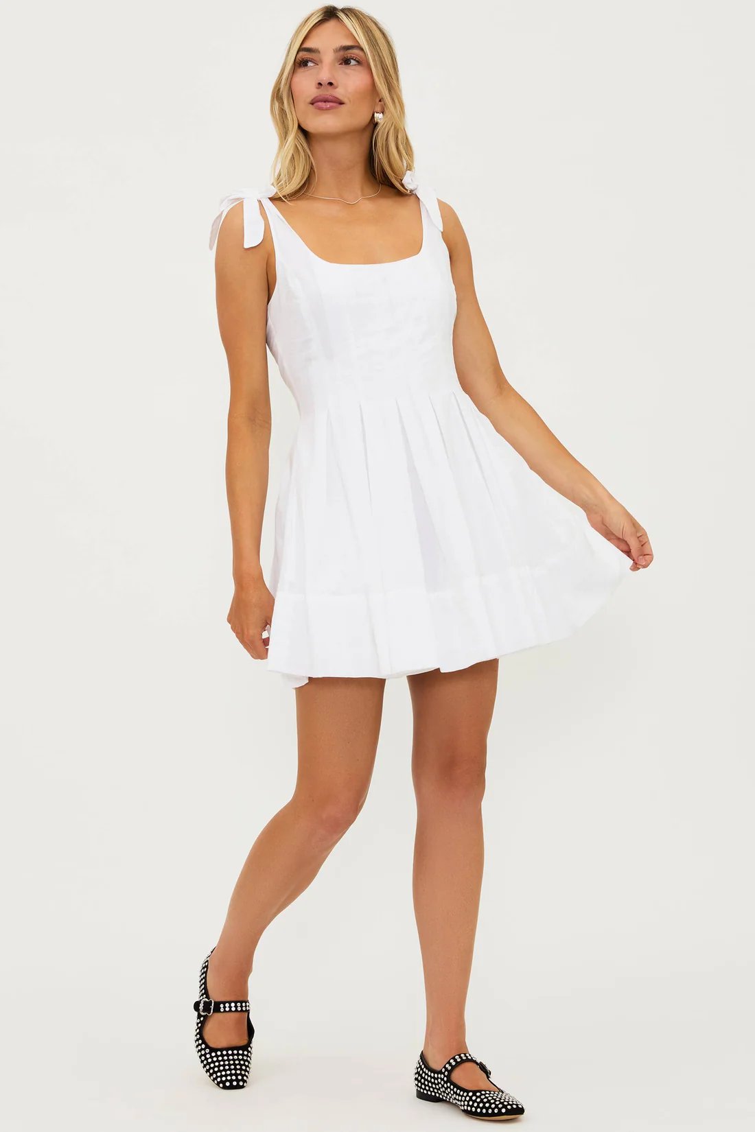 Agentlx Tie-Strap Mini Dress