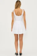 Agentlx Tie-Strap Mini Dress
