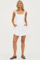 Agentlx Tie-Strap Mini Dress