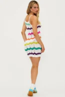 Agentlx Crochet Stripe Midi Dress