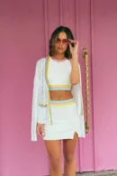 Agentlx Pastel Trim Knit Set