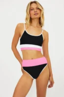 Color Block High-Waisted Sport Bikini Set